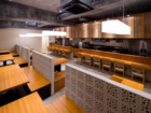 LSD design co., ltd.Yushinmi,2014,izakaya,Okinawa, Japan,Interior design,ornamental block, Okinawan Food, concrete floor ,simple, partitionwood, counter